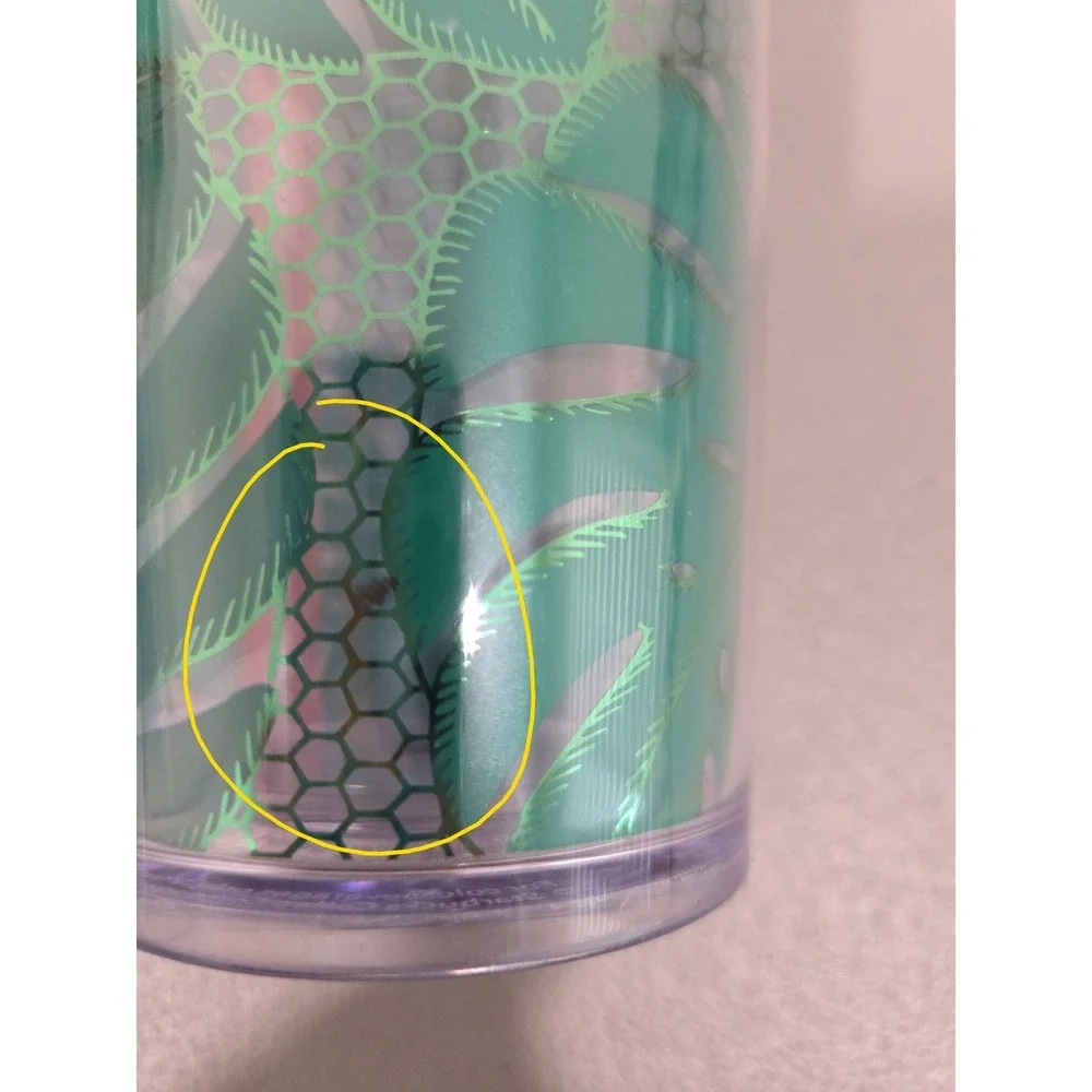 Starbucks Monstera‎ Leaf Cold Cup Tumbler 24oz Tropical  Botanical